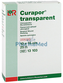 Image de CURAPOR Transparent Stérile 10x15cm - 25 pièces